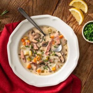 Creamy Mushroom and Ham Soup 029 760x428 1 e1750510210863