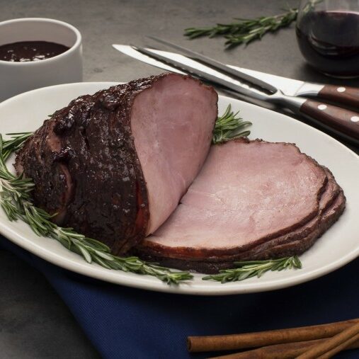 Red Wine & Cherry Glazed Ham