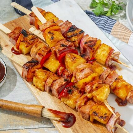 Ham and Pineapple Summer Kebabs