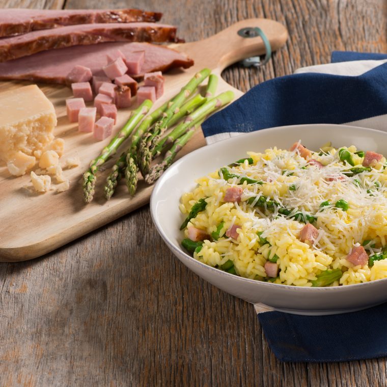 Ham and Asparagus Risotto