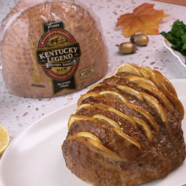 Slow-Cooker Hasselback Ham with Winter Citrus