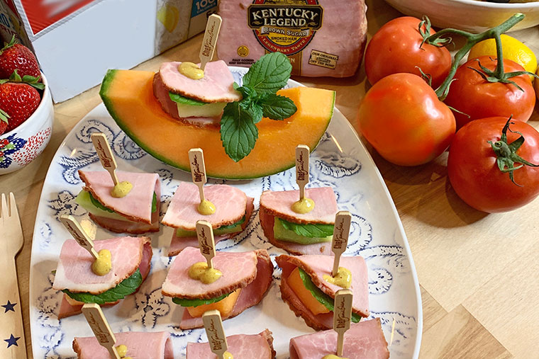 ham melon summer skewers 1